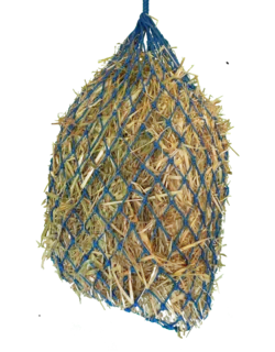 5cm knotted hay net in blue